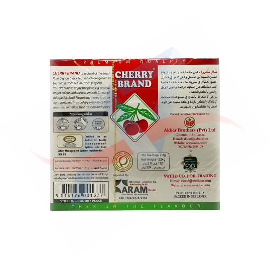 Thé Cherry brand sachets Ceylan X112