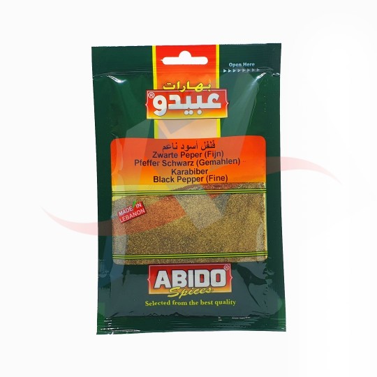 Poivre noir moulu Abido 50g