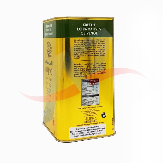 Huile d'olive grecque crete ORINO 3 litres