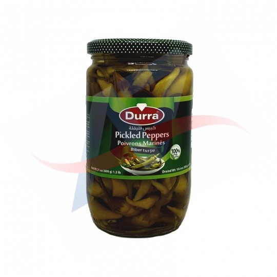 Piments marinés piquent Durra 600g CT12